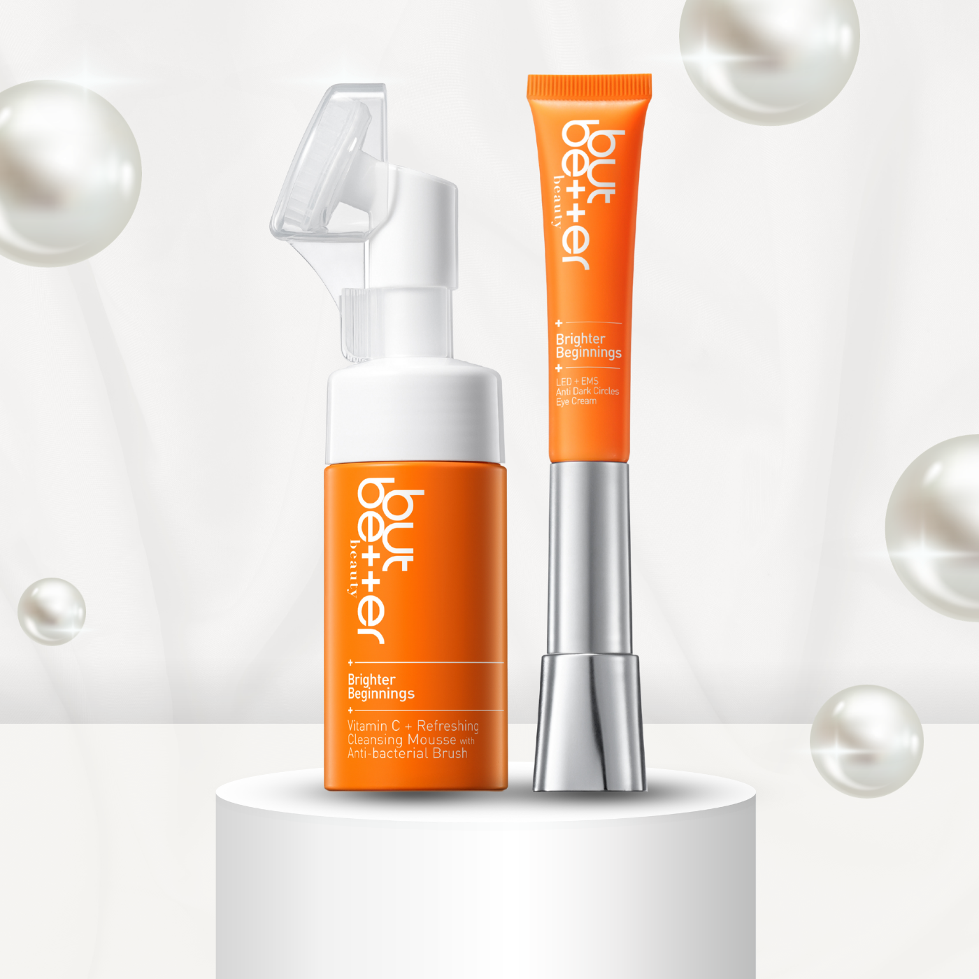 Vitamin C Refreshing Cleansing Mousse with Anti-bacterial Brush