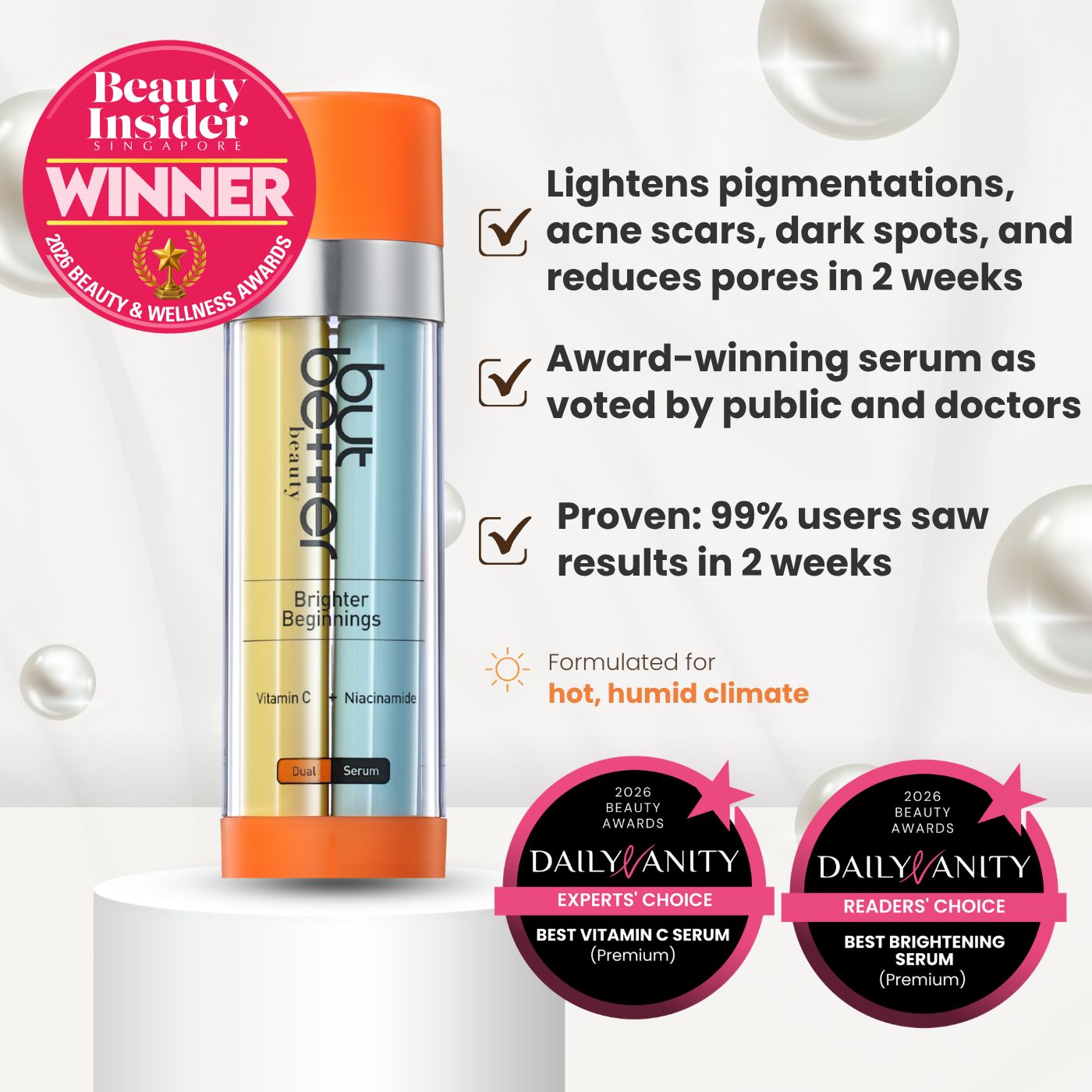 Vitamin C + Niacinamide Dual Serum
