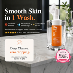 Vitamin C Refreshing Cleansing Mousse with Anti-bacterial Brush