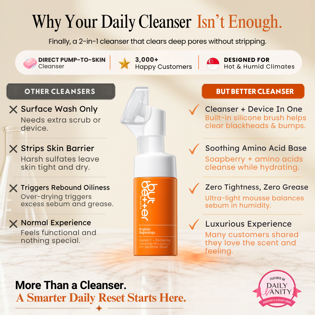 Vitamin C Refreshing Cleansing Mousse with Anti-bacterial Brush
