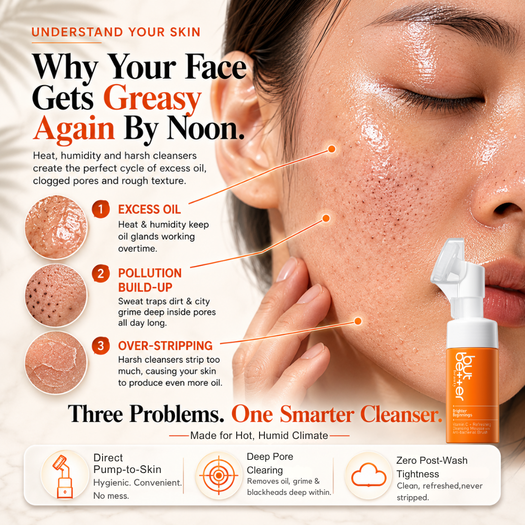 Vitamin C Refreshing Cleansing Mousse with Anti-bacterial Brush