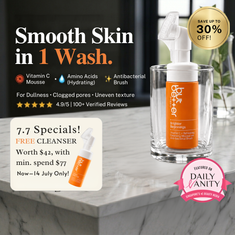 Vitamin C Refreshing Cleansing Mousse with Anti-bacterial Brush