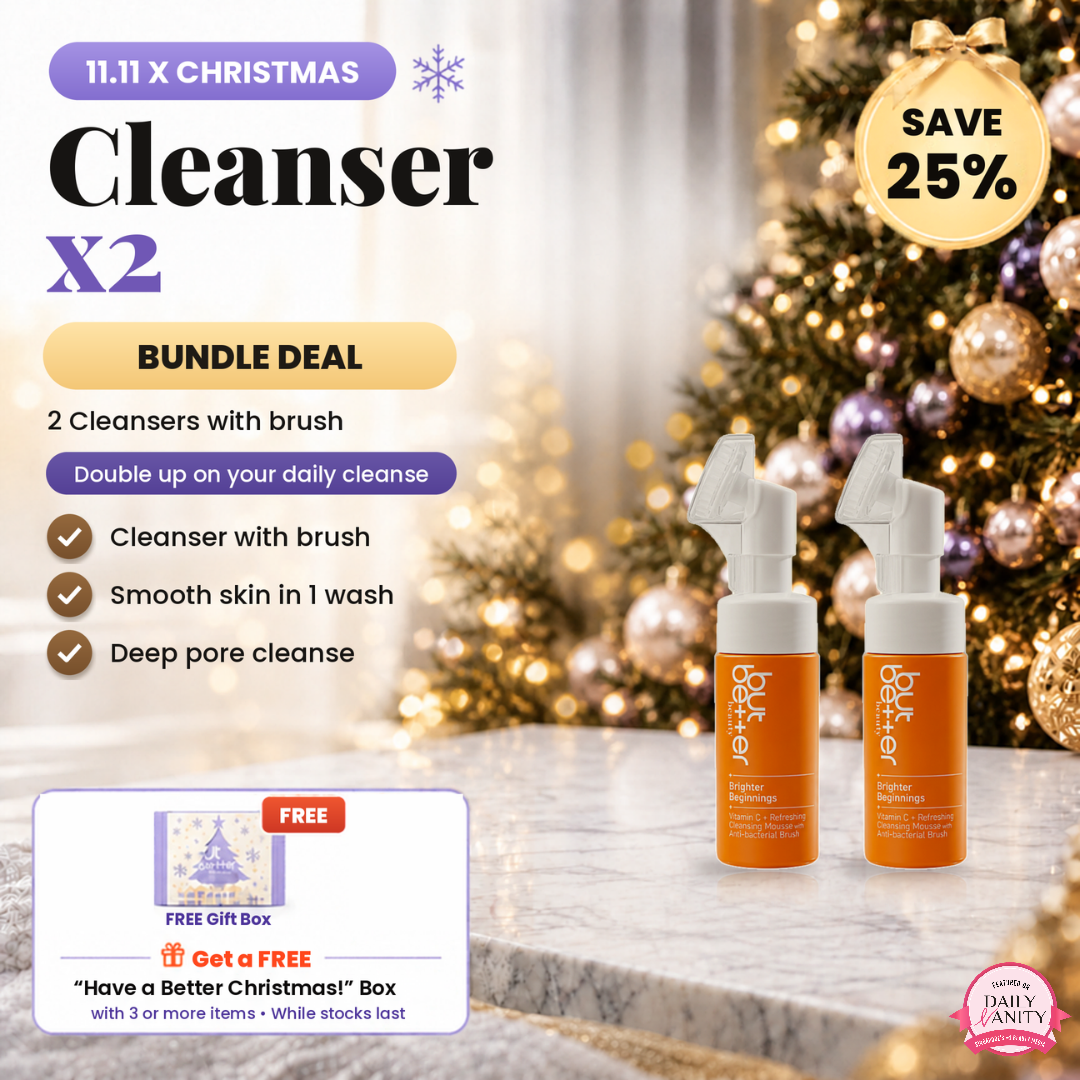 Vitamin C Refreshing Cleansing Mousse with Anti-bacterial Brush